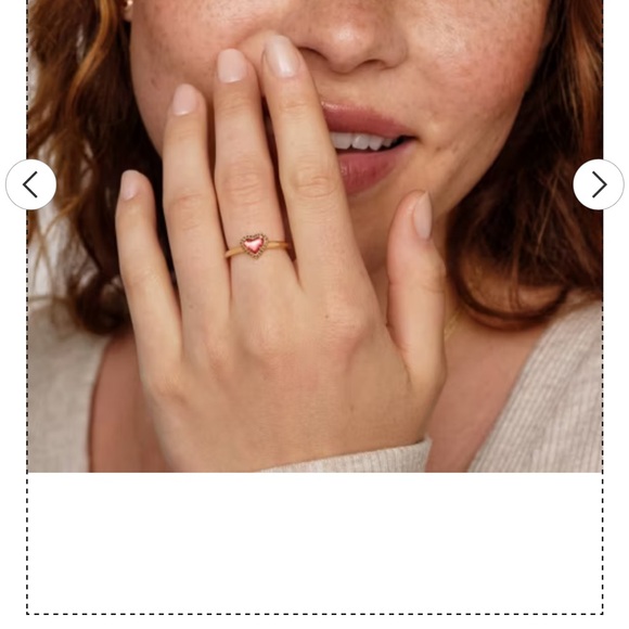 ❤️ Kendra Scott Anna Band Ring with Pink Heart Stone size 7 - Picture 4 of 4